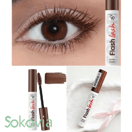 ریمل گلدن رز مدل Flash Lash رنگ قهوه ای
