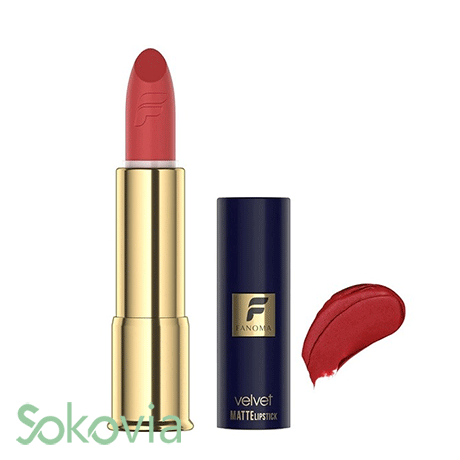 رژ لب جامد مات فانوما مدل Velvet Matte شماره 18