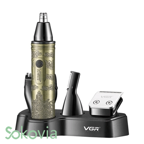 ست اصلاح گوش و بینی و ابرو وی جی ار مدل V-621