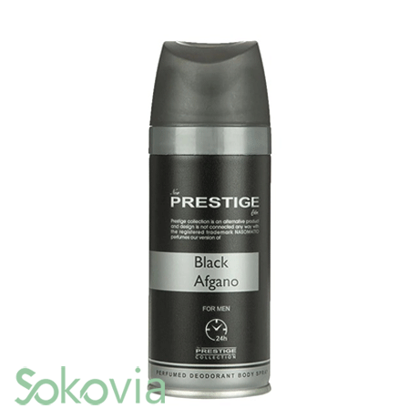 اسپری بدن مردانه پرستیژ مدل Black Afgano