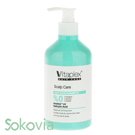 شامپو مو ویتاپلکس مدل Scalp Care مناسب موهای چرب