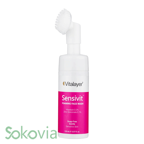 فوم شستشوی صورت ویتالیر SensiVit مناسب پوست حساس