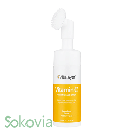 فوم شستشوی صورت ویتالیر VITAMIN C مناسب انواع پوست
