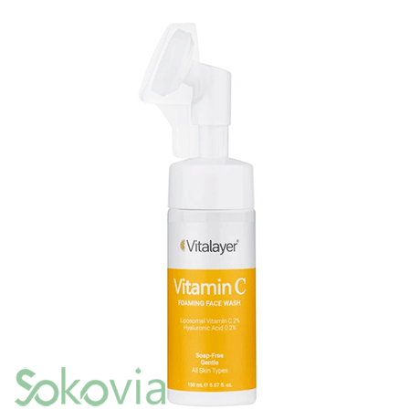فوم شستشوی صورت ویتالیر VITAMIN C مناسب انواع پوست