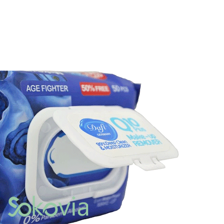 دستمال مرطوب دافی مدل Q10 blueberry بسته 50 عددی