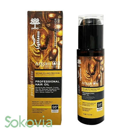 روغن آرگان لایتنس مناسب موی خشک و وز
