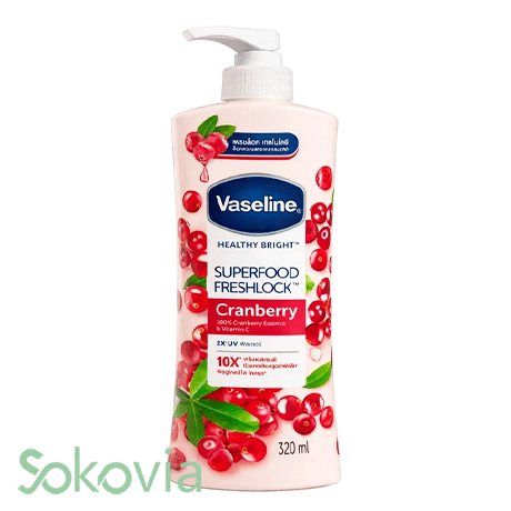 لوسیون بدن کرمی وازلین مدل Cranberry