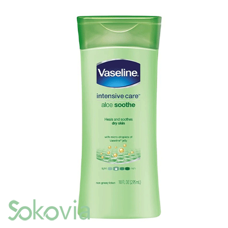 لوسیون بدن وازلین مدل Aloe Soothe