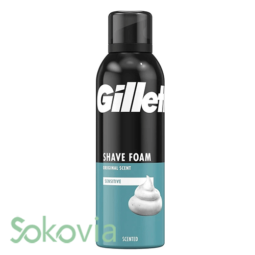 فوم اصلاح ژیلت مدل Original Scent Sensitive
